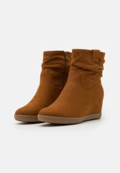Anna Field Winter Boot - Botines De Cuña - Cognac -Anna Field 041703c38fe14e818aaaefef48ae5697