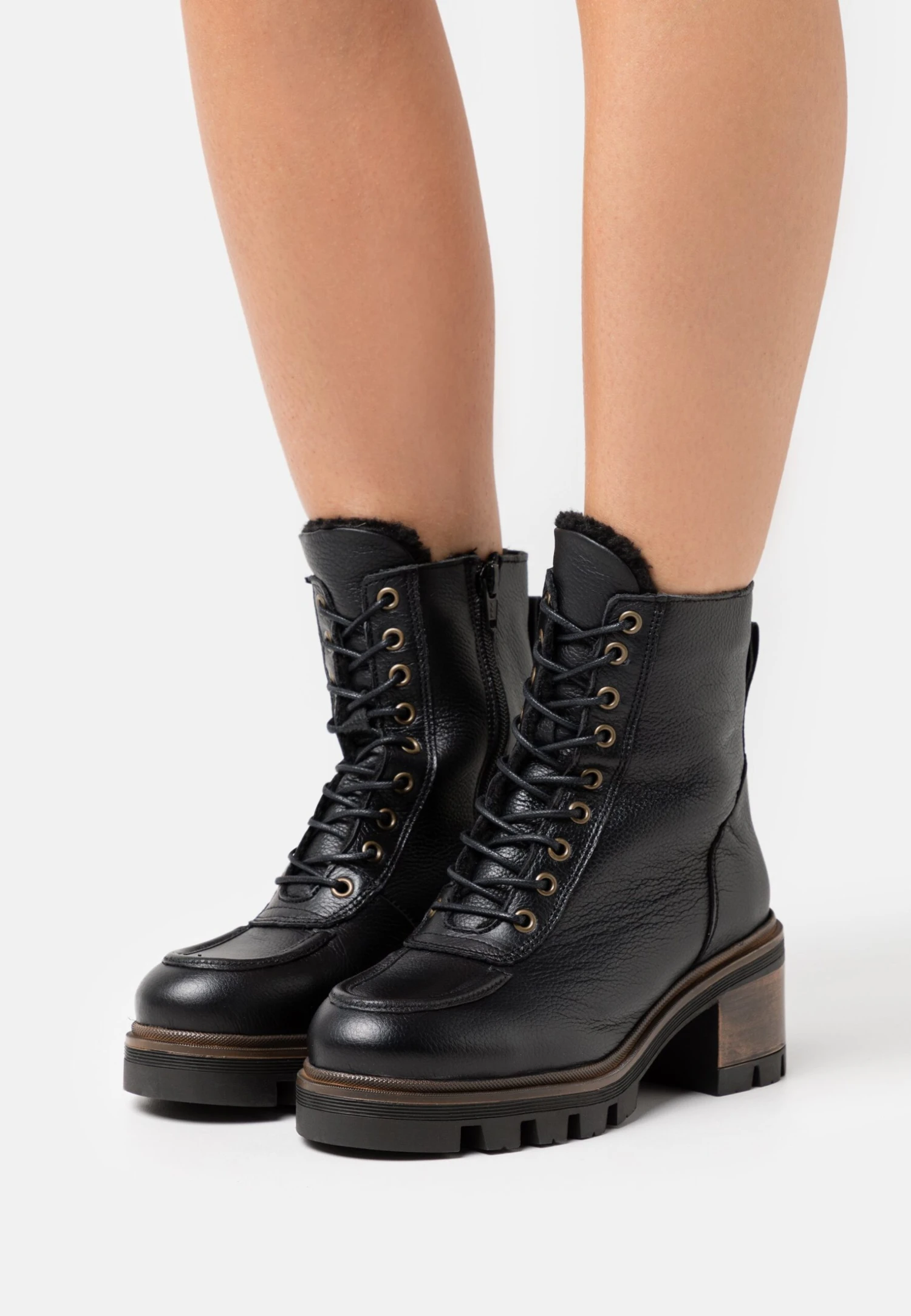 Anna Field Leather Winter Bootie - Botas Para La Nieve - Black 1 Anna Field Leather Winter Bootie - Botas Para La Nieve - Black