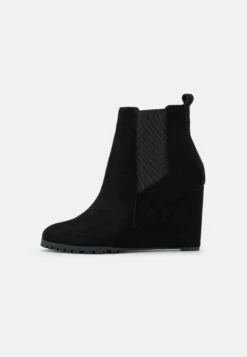 Anna Field Leather Winter Boot - Botines De Tacón - Black