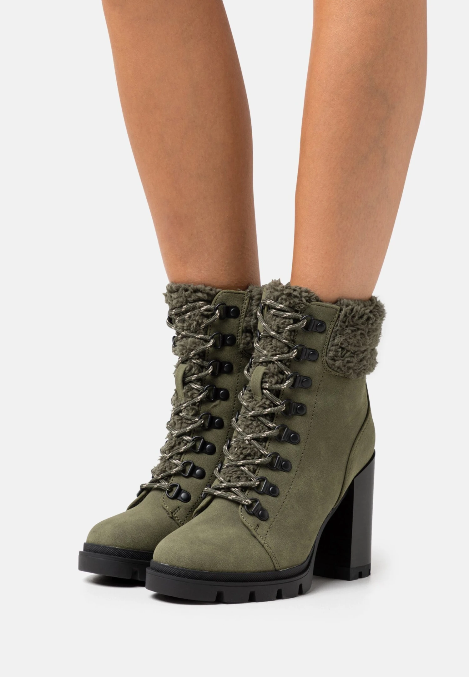 Anna Field Leather - Botines Con Cordones - Khaki 1 Anna Field Leather - Botines Con Cordones - Khaki