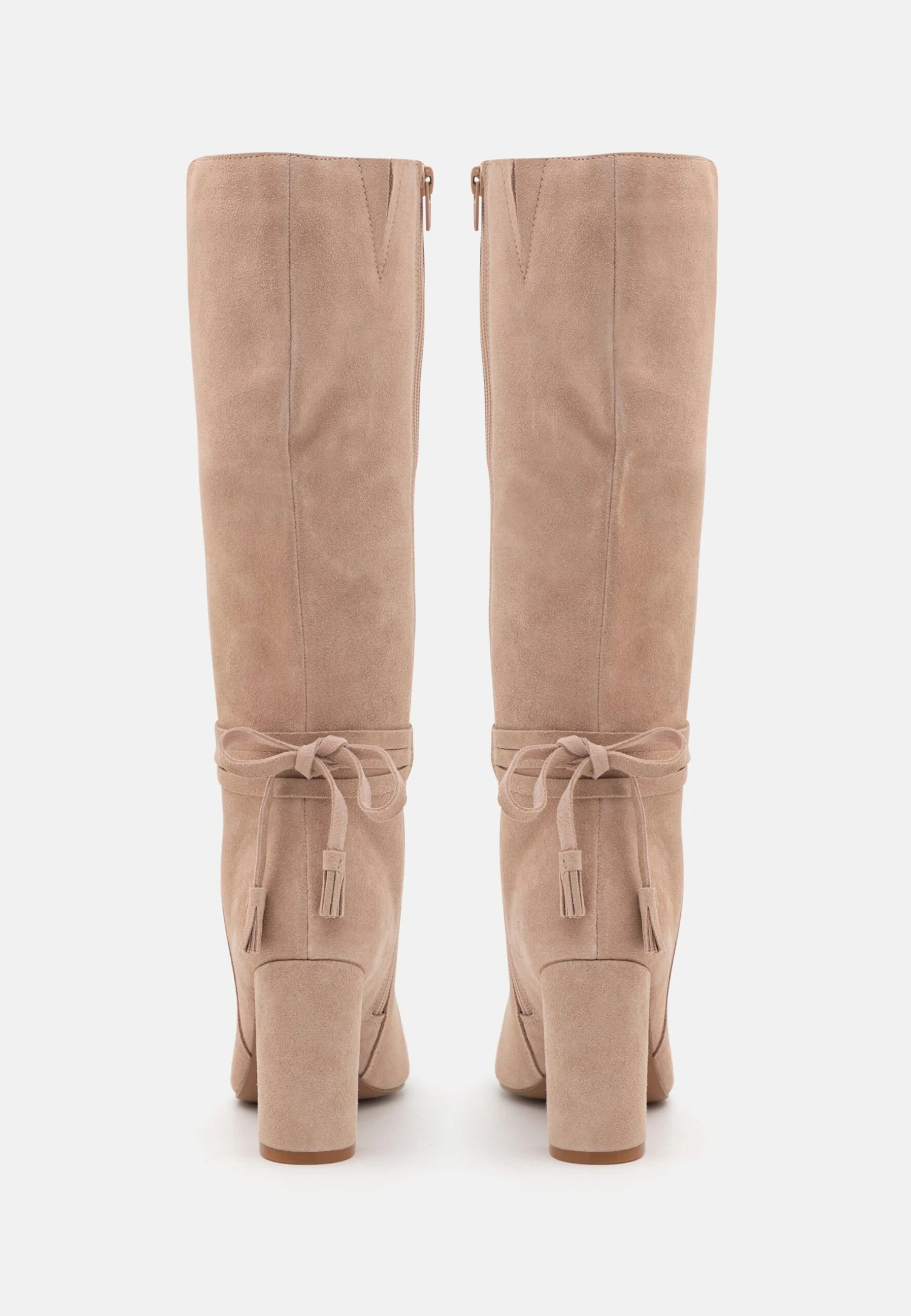 Leather - Botas De Tacón - Beige 4 Leather - Botas De Tacón - Beige - Imagen 4