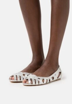 Anna Field Leather - Bailarinas Peeptoe - Silver