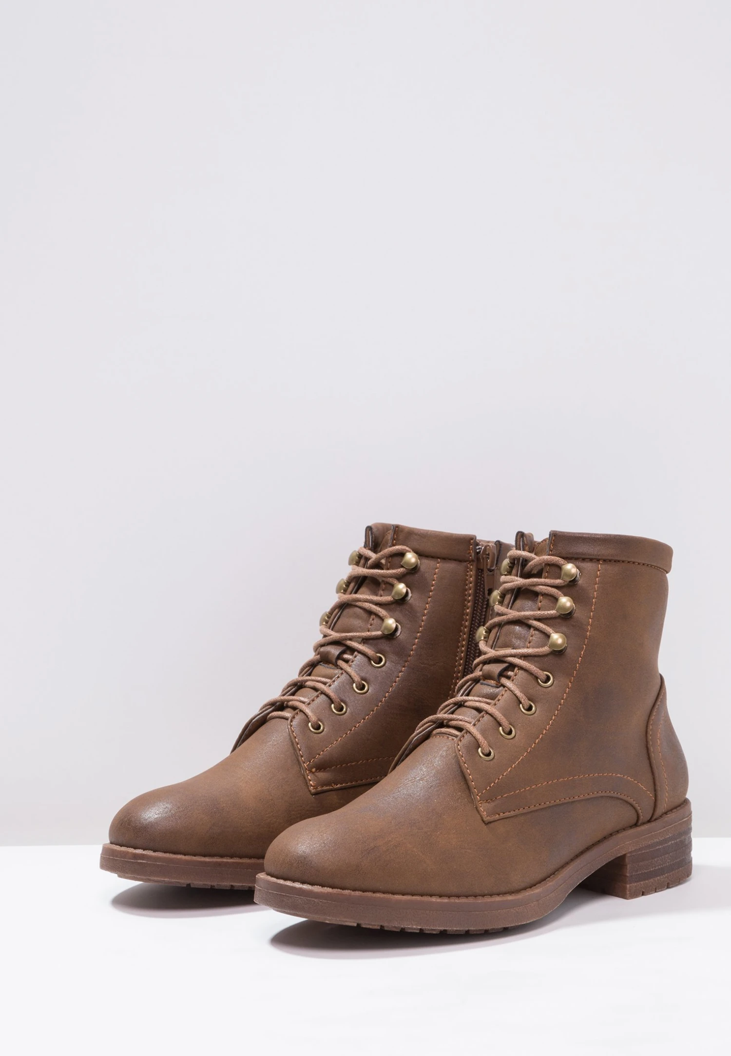 Anna Field Winter Boot - Botines Con Cordones - Coffee 4 Anna Field Winter Boot - Botines Con Cordones - Coffee - Imagen 4