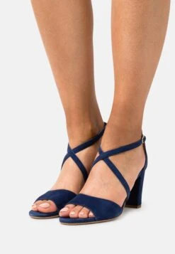 Anna Field Leather- Sandalias De Tacón - Dark Blue