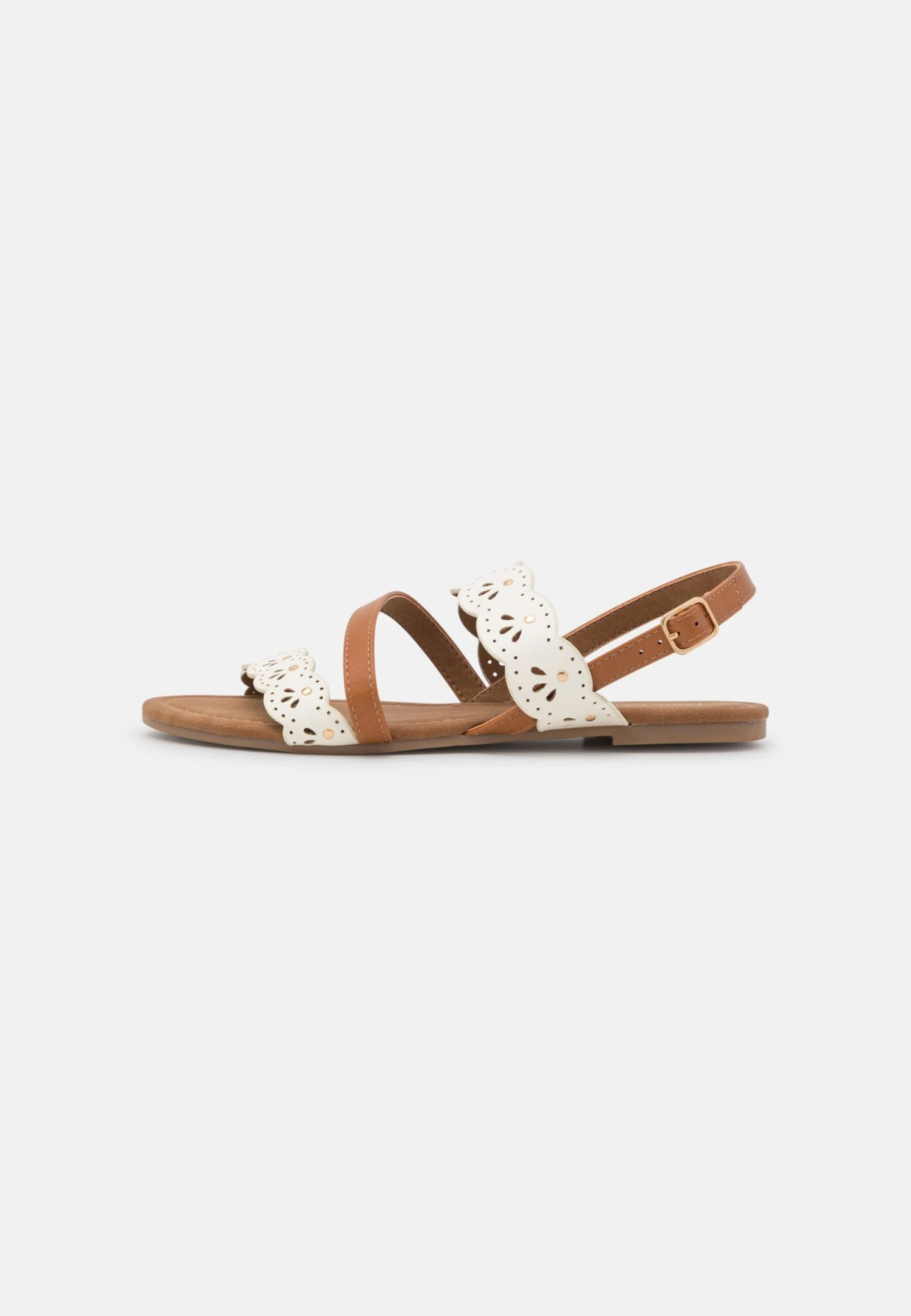 Anna Field Sandalias - White/Cognac 2 Anna Field Sandalias - White/Cognac - Imagen 2
