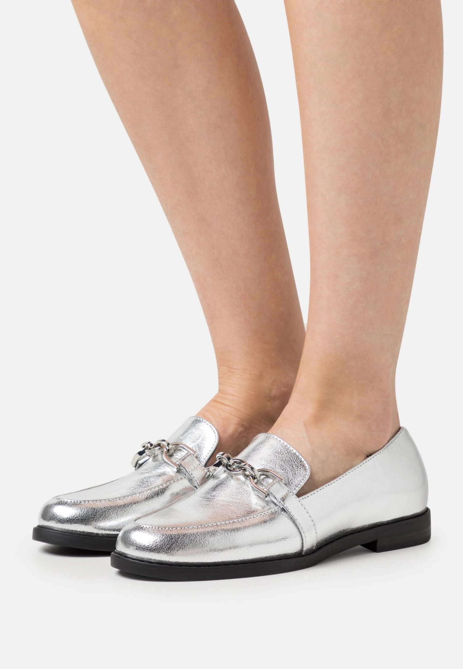 Anna Field Mocasines - Silver 1 Anna Field Mocasines - Silver