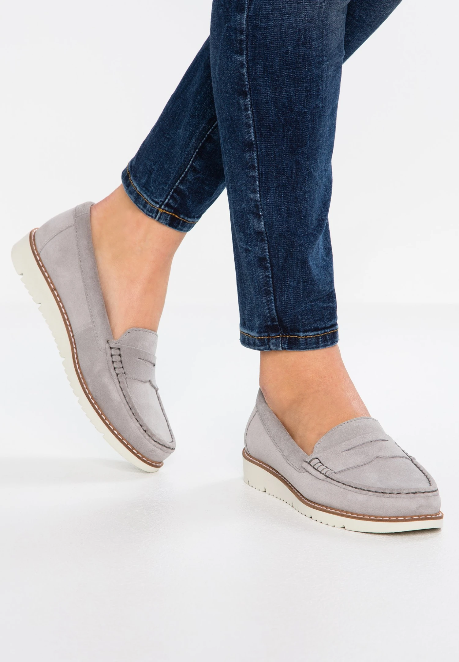 Anna Field Comfort Leather - Mocasines - Grey 1 Anna Field Comfort Leather - Mocasines - Grey