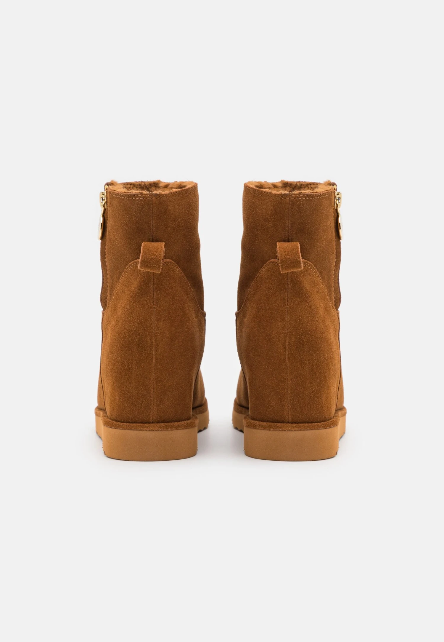 Anna Field Leather Winter Boot - Botines Bajos - Cognac 4 Anna Field Leather Winter Boot - Botines Bajos - Cognac - Imagen 4