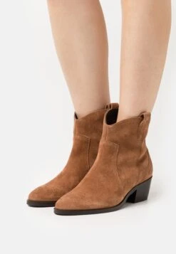 Anna Field Leather - Botines Camperos - Cognac