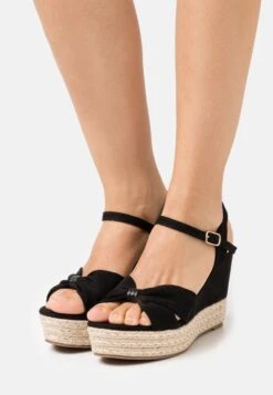 Sandalias Con Plataforma - Black