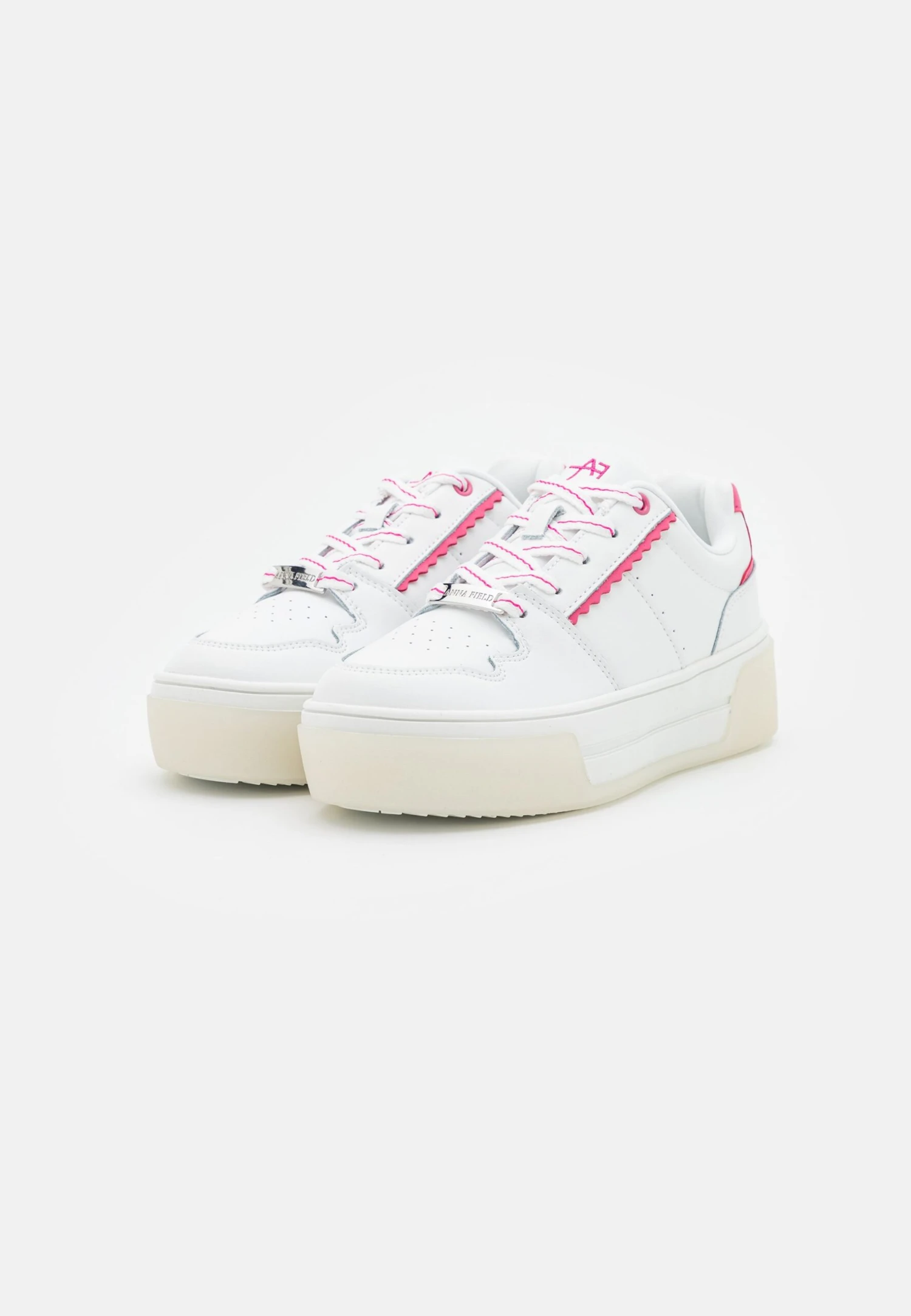 Anna Field Leather - Zapatillas - White/Pink 3 Anna Field Leather - Zapatillas - White/Pink - Imagen 3