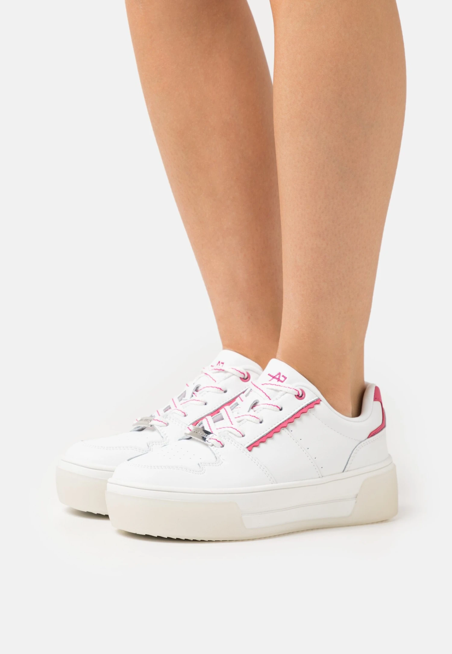 Anna Field Leather - Zapatillas - White/Pink 1 Anna Field Leather - Zapatillas - White/Pink