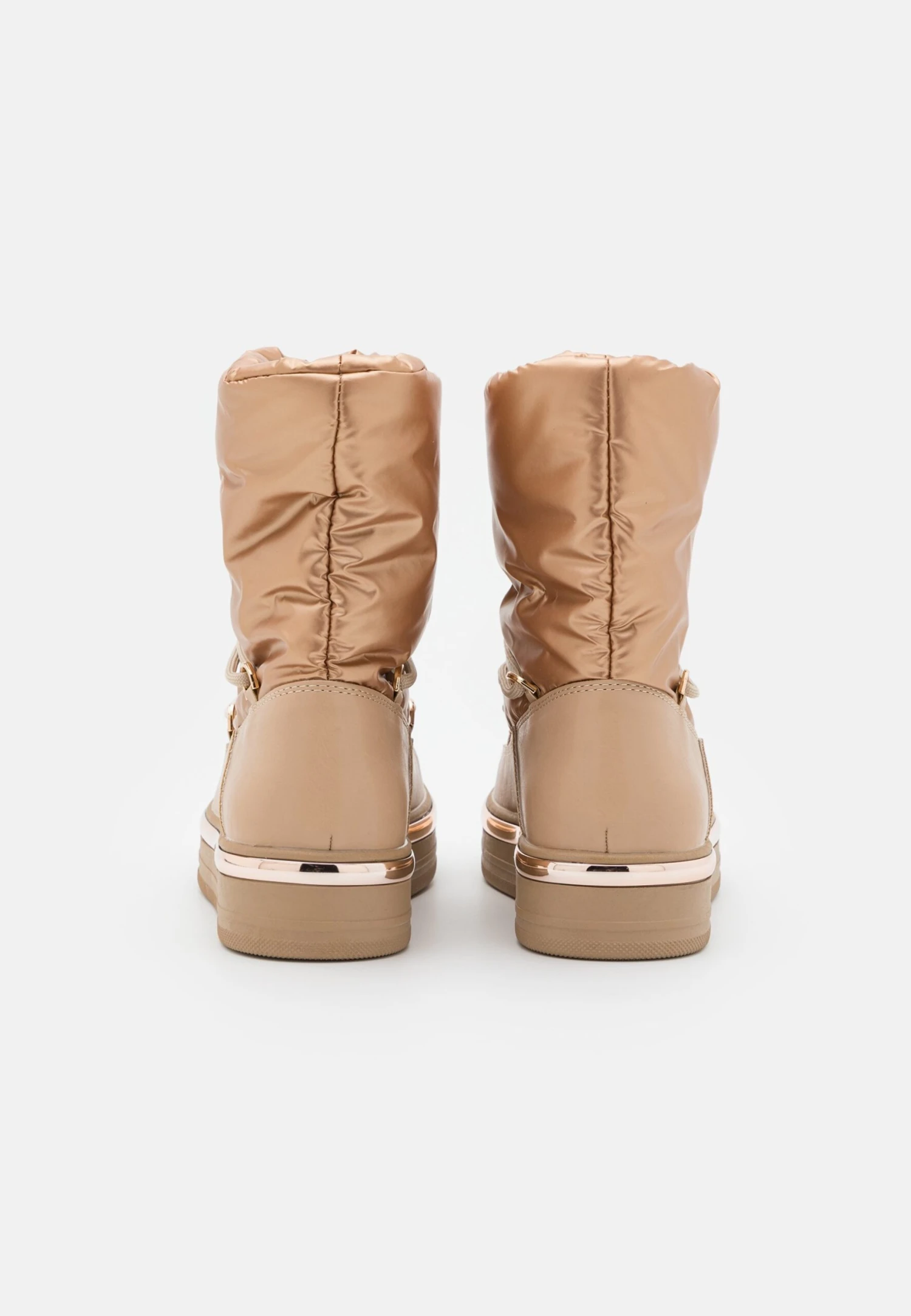 Botines Con Plataforma - Rose Gold Coloured 4 Botines Con Plataforma - Rose Gold Coloured - Imagen 4