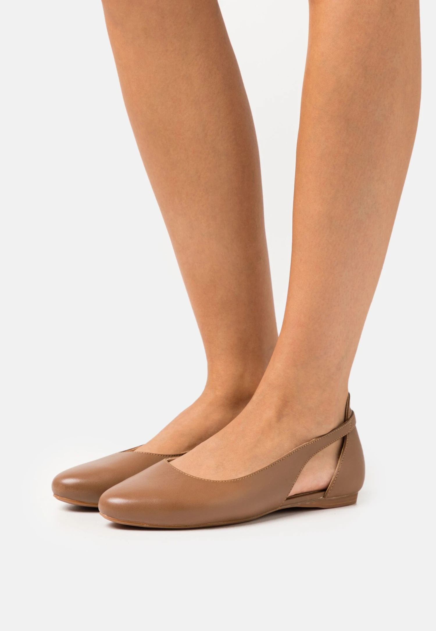 Leather- Bailarinas - Cognac 1 Leather- Bailarinas - Cognac