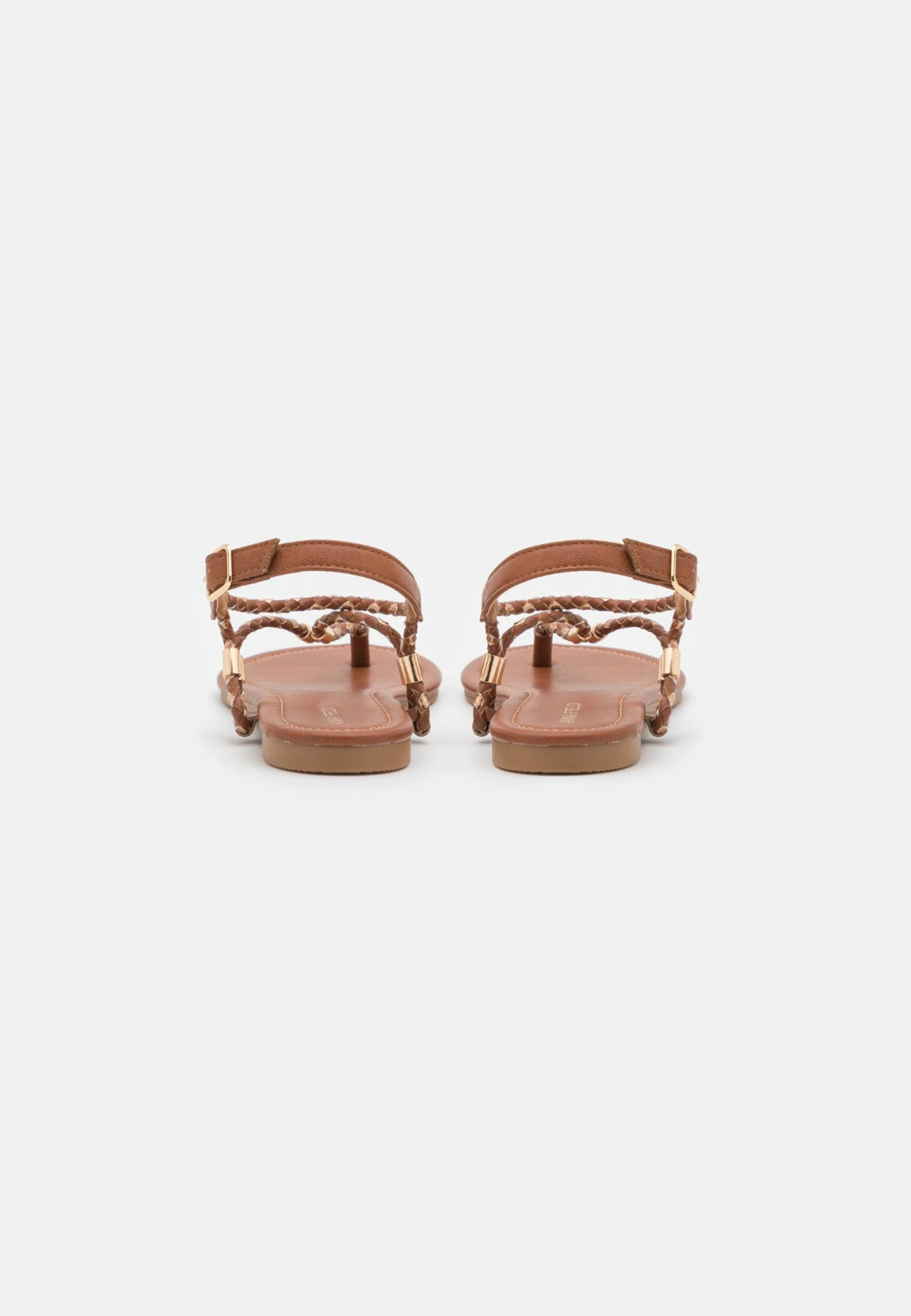 Anna Field Sandalias De Dedo - Cognac/Gold 4 Anna Field Sandalias De Dedo - Cognac/Gold - Imagen 4
