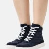 Anna Field Leather - Zapatillas Altas - Dark Blue
