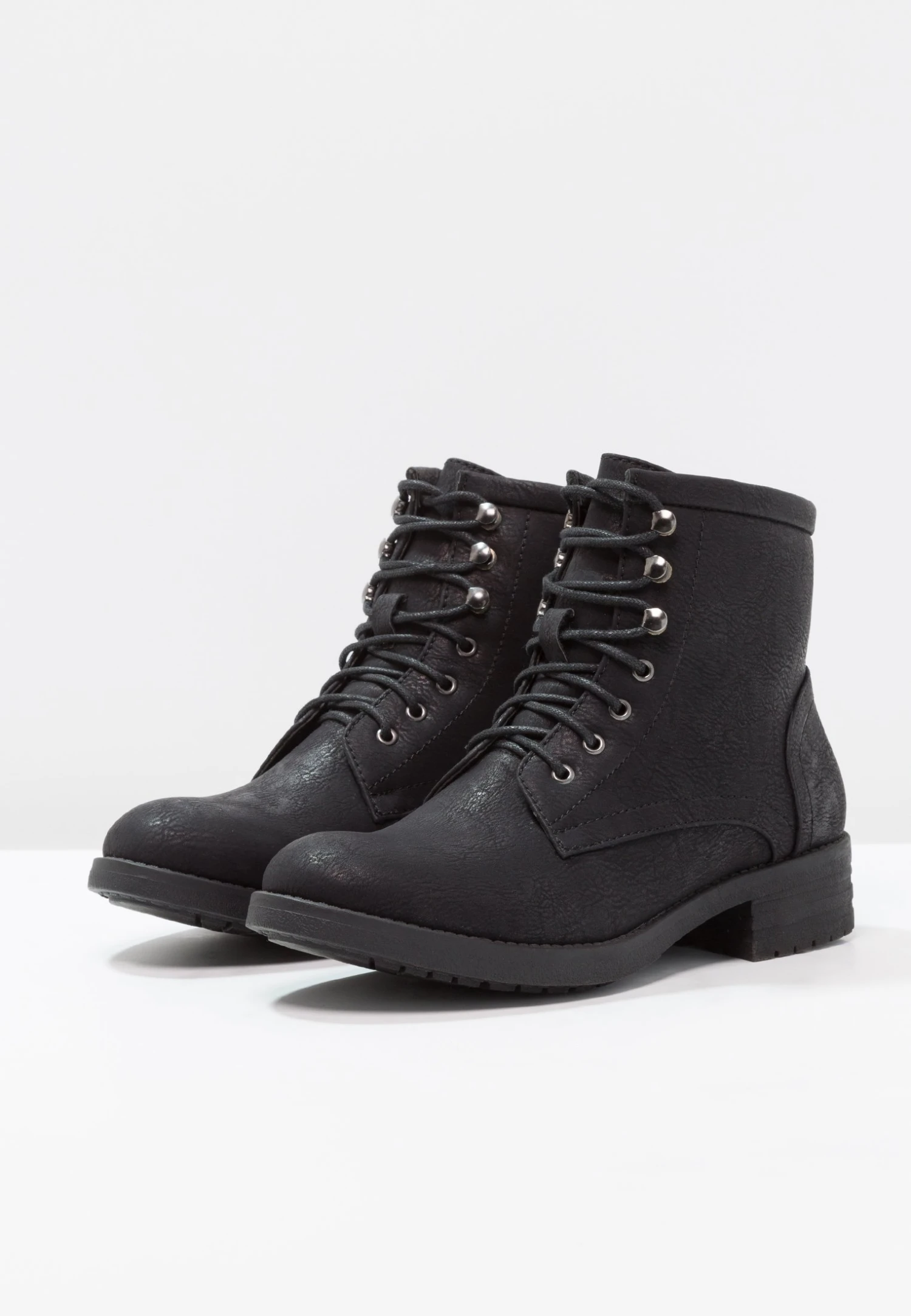 Anna Field Winter Boot - Botines Con Cordones - Black 4 Anna Field Winter Boot - Botines Con Cordones - Black - Imagen 4
