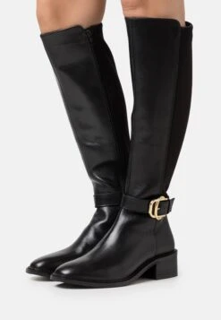 Leather- Botas - Black