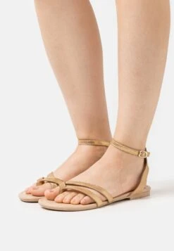 Anna Field Leather - Sandalias De Dedo - Gold