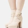 Anna Field Botines Con Plataforma - Beige