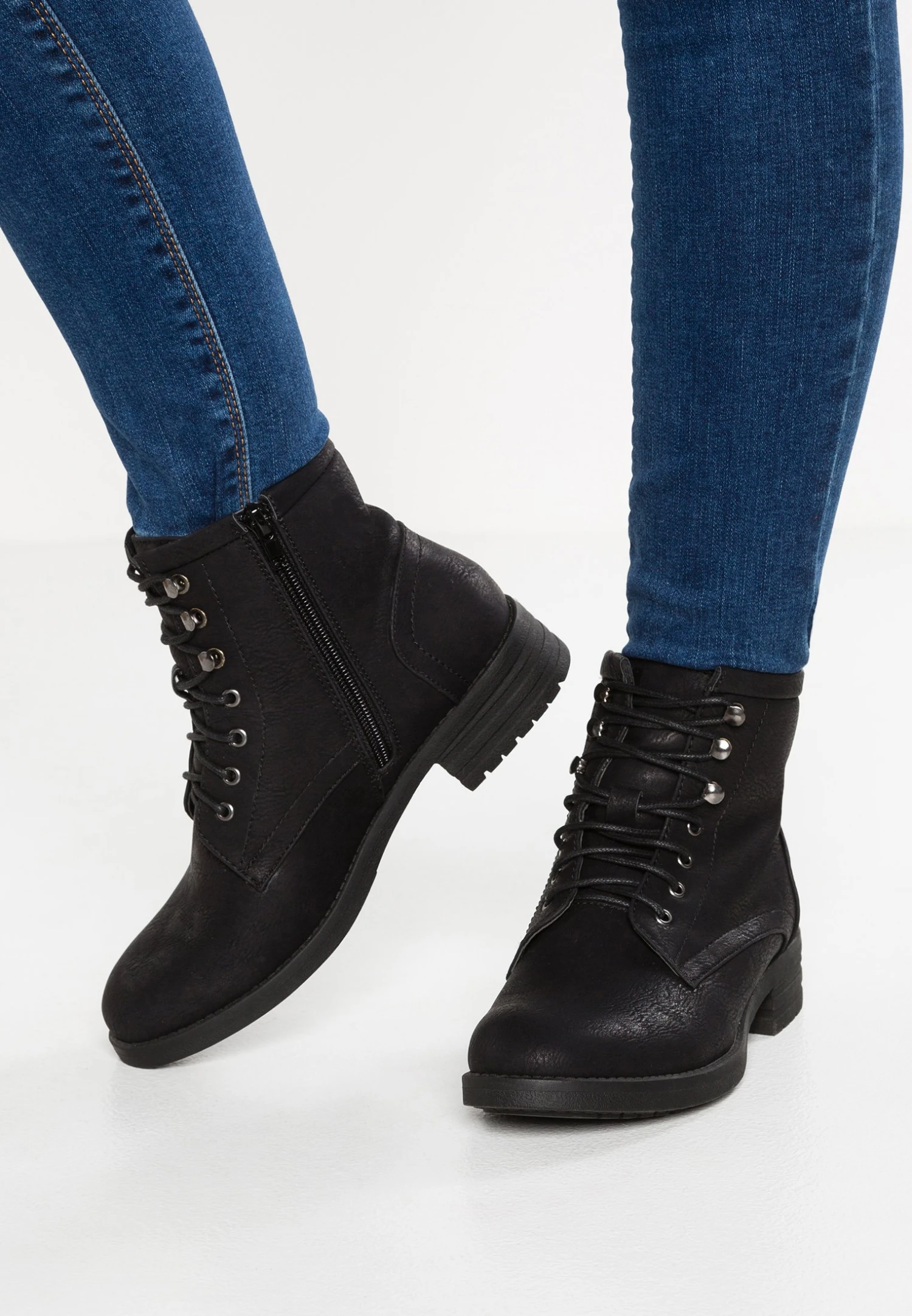 Anna Field Winter Boot - Botines Con Cordones - Black 1 Anna Field Winter Boot - Botines Con Cordones - Black