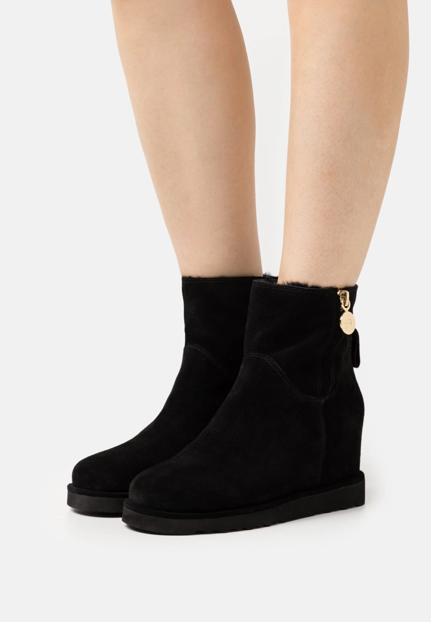 Anna Field Leather Winter Boot - Botines Bajos - Black 1 Anna Field Leather Winter Boot - Botines Bajos - Black