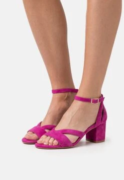 Leather Wide Fit - Sandalias - Pink