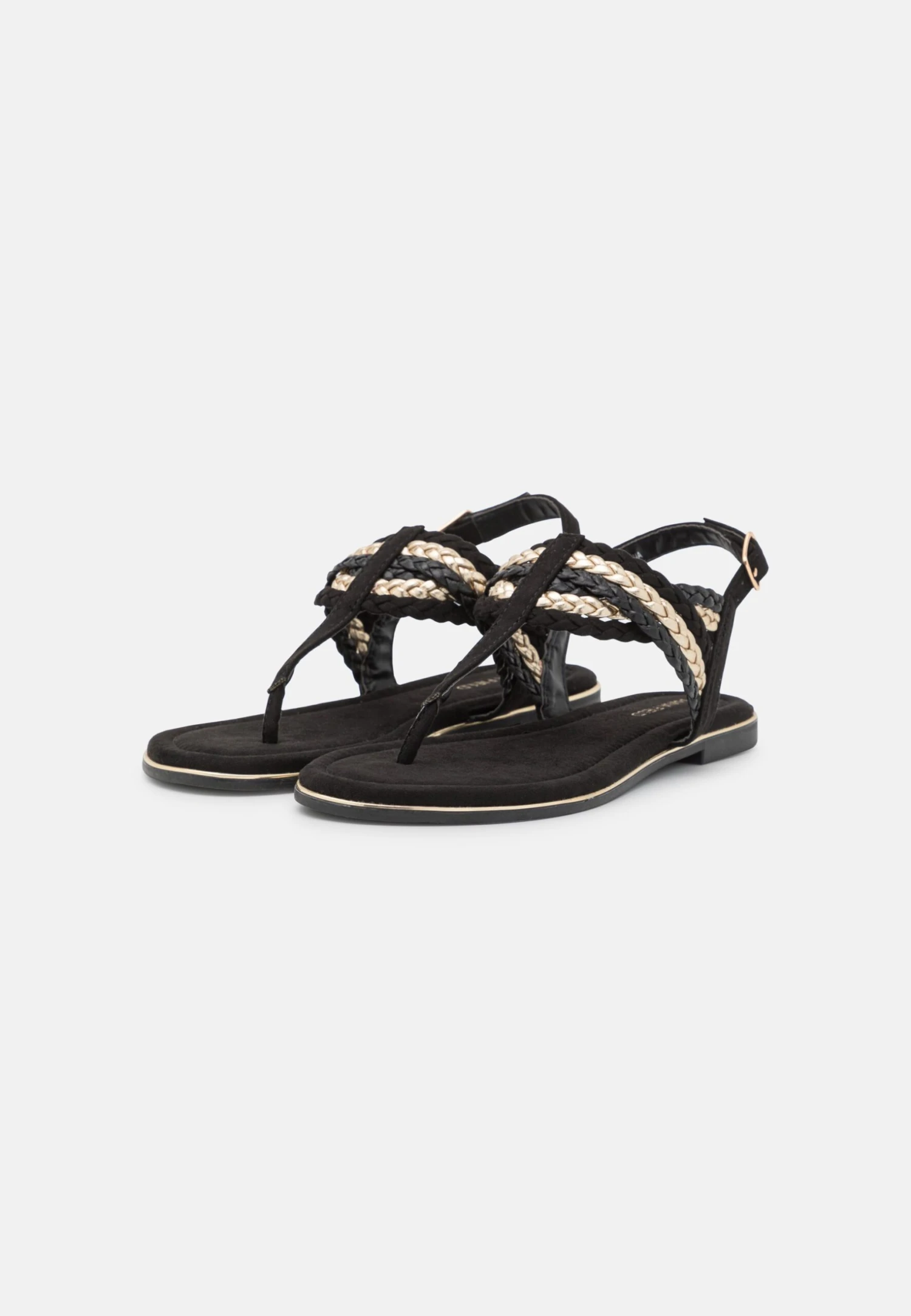 Anna Field Sandalias De Dedo - Black/Gold 3 Anna Field Sandalias De Dedo - Black/Gold - Imagen 3
